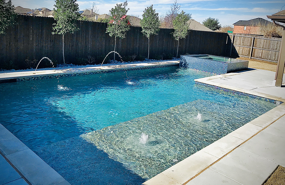 Pool Designs With Tanning Ledge Down Coastal Grasses For Landscaping Java